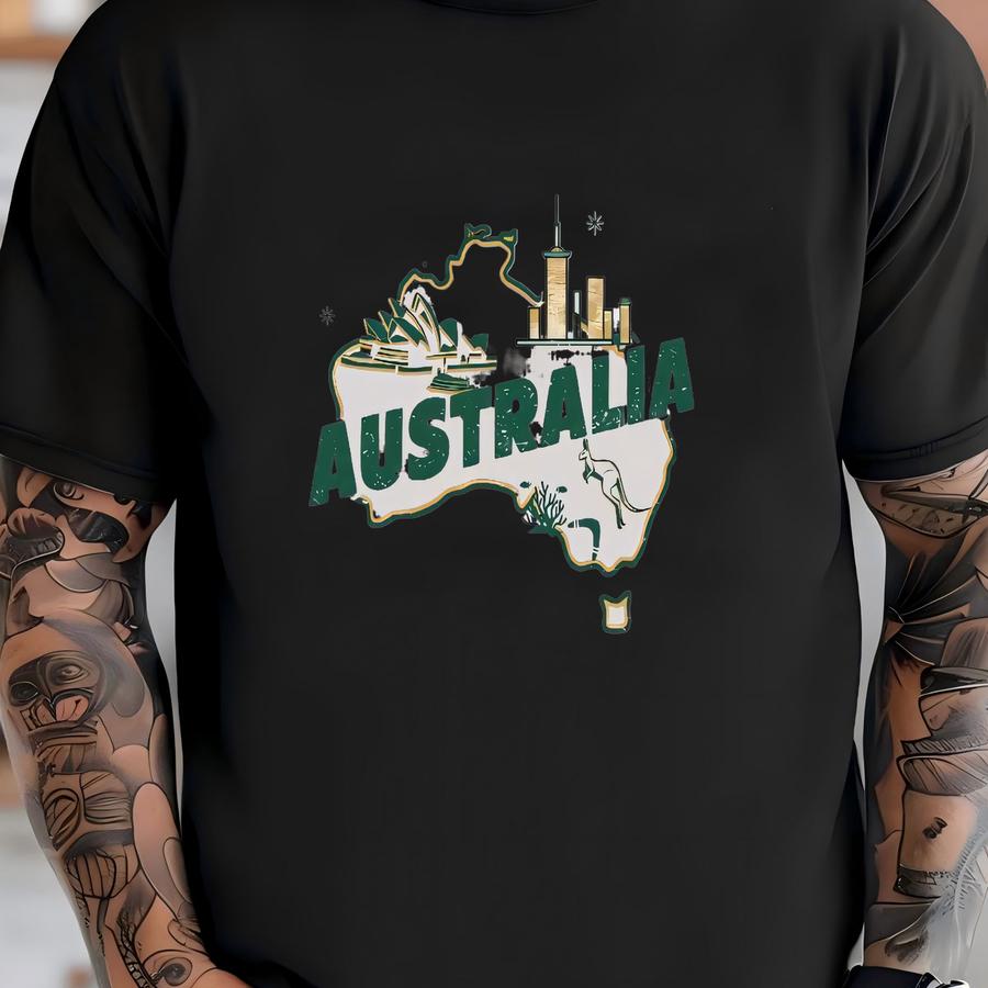 Retro Australia Shirt, Australia Travel Shirt, Country Travel Shirt, Shirt For Traveler, Travel Lover Gift, Travel Tee, Trip Shirt T-shirt