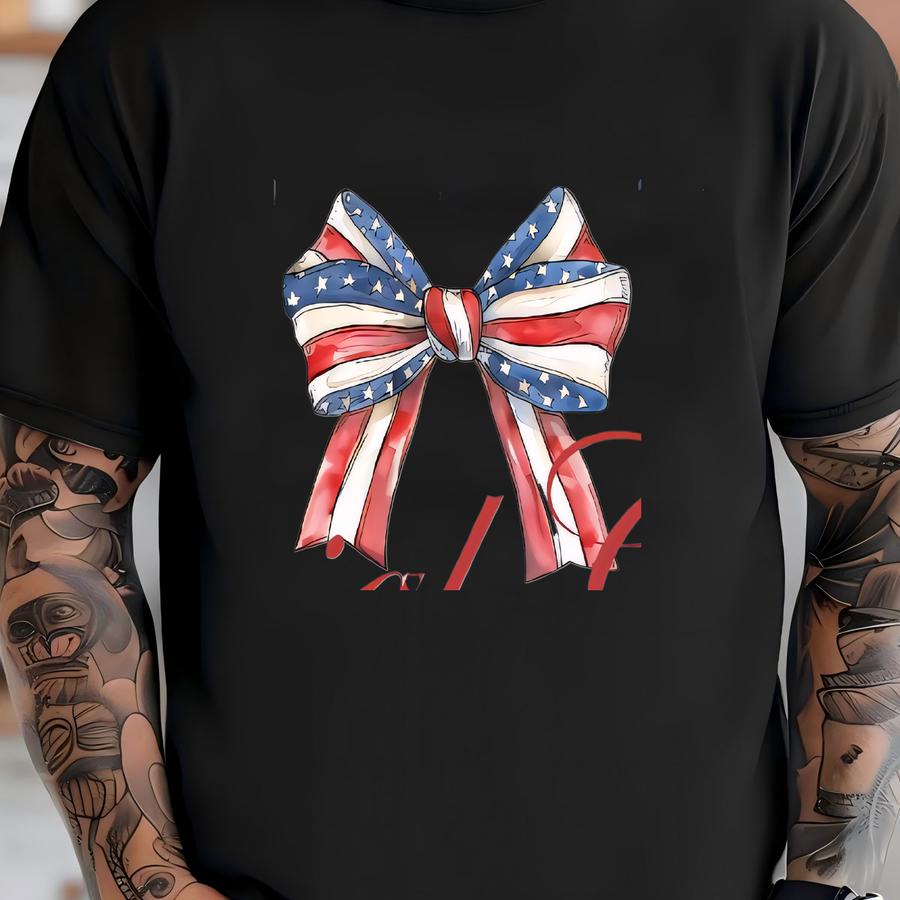 Girl Dtf Transfer, American 4th Of July Design, High-quality Transfer, Ready To Press, Iron On Decal, Custom Apparel, Diy Craft Supply T-shirt