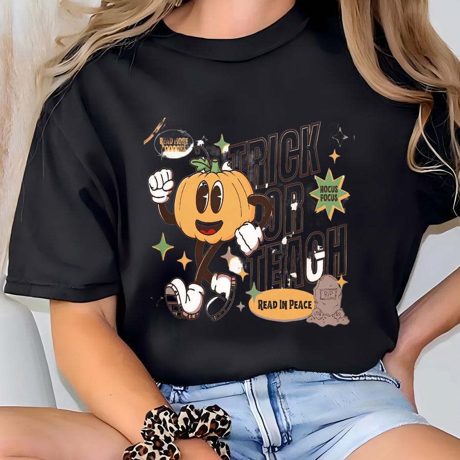 Classroom Halloween Shirt, Retro Halloween Shirt For Teachers, Cute Spooky Teacher Shirt, Teacher Hocus Focus Halloween Shirt T-shirt