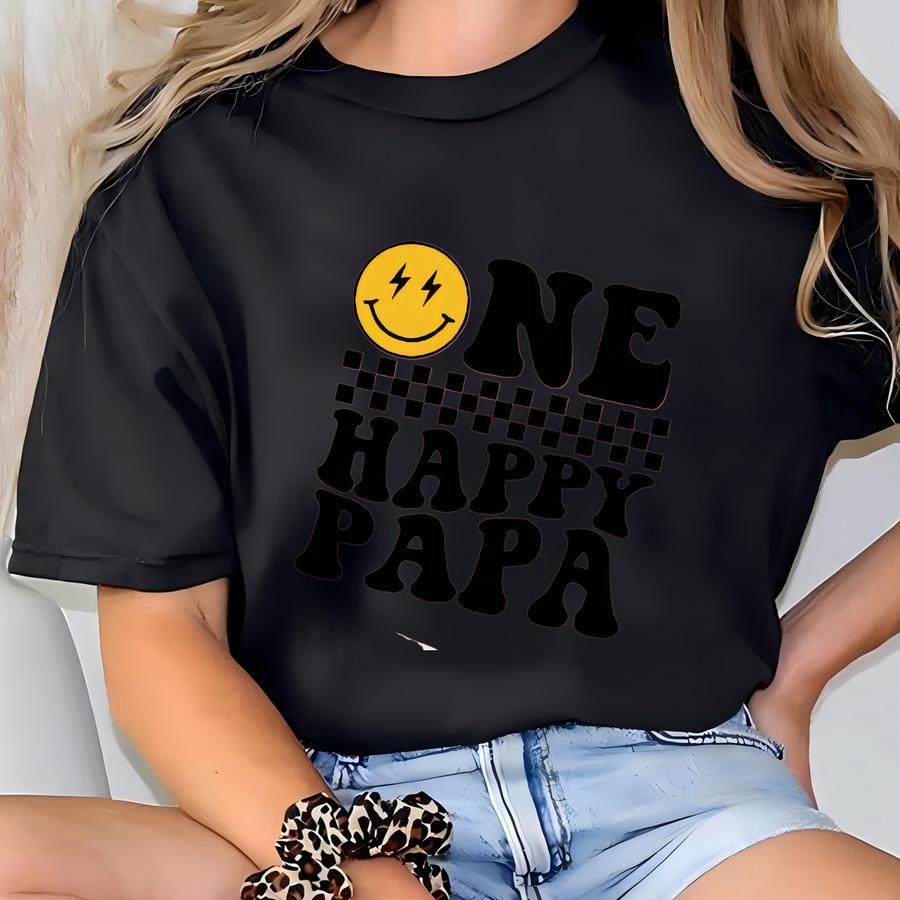 One Happy Dude Birthday Shirts, Birthday Party Shirts, Matching Family Birthday Shirts, Happy Face Matching Birthday Outfit, Birthday Gift T-shirt