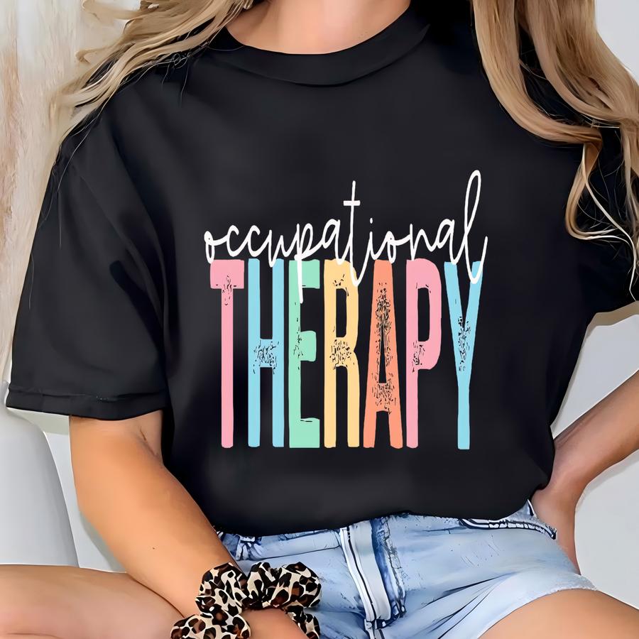 Retro Occupational Therapy Shirt, Occupational Therapy Sweatshirt, Ot Tshirt, Ot Assistant Tee, Comfort Pediatric Ot Tee, Gift For Therapist T-shirt