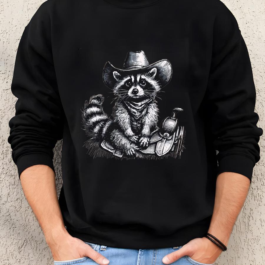 Funny Raccoon Tee: This Is My 2nd Rodeo Design - Unisex Shirt Sweatshirt