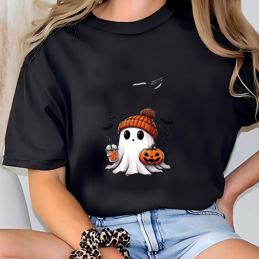 Cute Ghost Halloween Shirt, Halloween Shirt, Halloween Sweatshirt, Spooky Shirt, Skeletons Shirt, Pumpkin Shirt, Trick Or Treat Shirt T-shirt