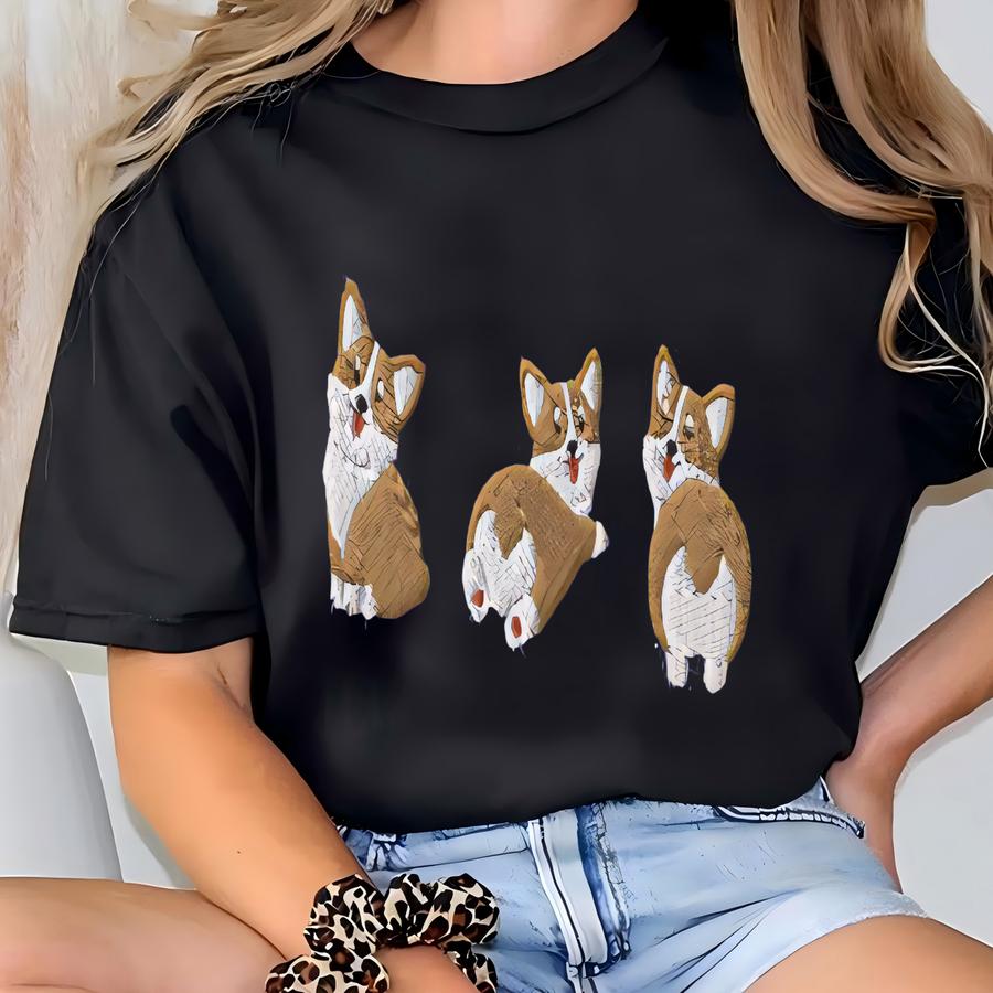 Corgis Hoodie, Dogs Shirt, Corgis Shirt, Simple Silly Corgis Shirt, Custom Shirt T-shirt