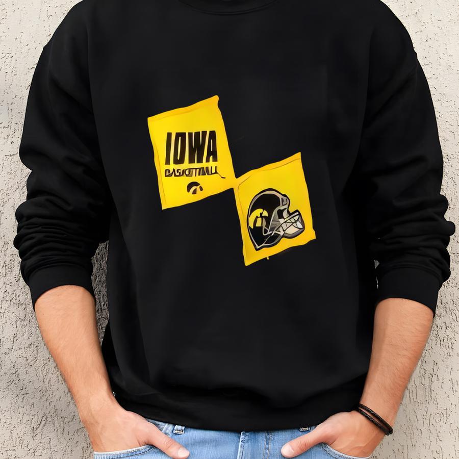 Handmade Purse Crossbody Handbag Jeans Denim Yellow Inside Iowa Hawkeyes Two Patches Sweatshirt