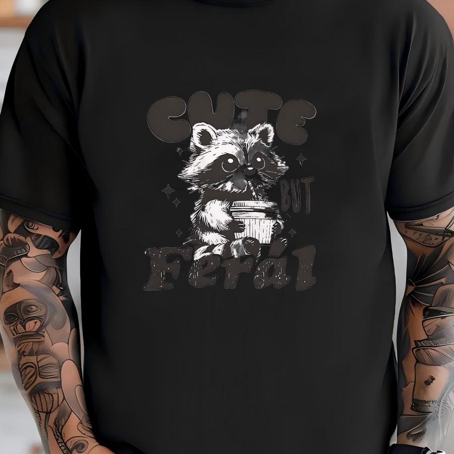 Cute But Raccoon Romper Sweatshirt, Funny Sarcastic Quote, Matching Baby Outfits, Cute Baby , Gift Boys And Girls T-shirt