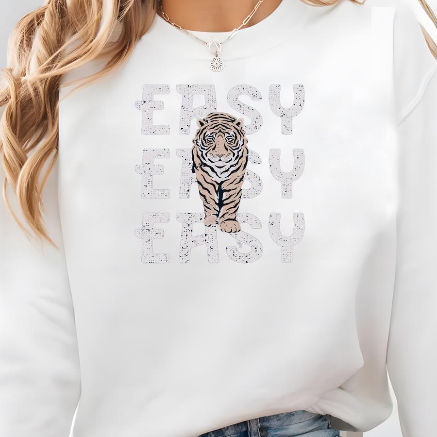 Easy Tiger Retro Graphic Tee, Easy Tiger Sweatshirt, Vintage Inspired Tiger T Shirt, Popular Shirt, Easy Tiger Retro Shirt Sweatshirt Easy Tiger Retro Graphic Tee, Easy Tiger Sweatshirt, Vintage Inspired Tiger T Shirt, Popular Shirt, Easy Tiger Retro Shirt Sweatshirt