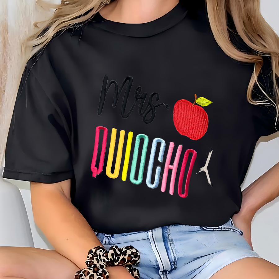 Personalized Teacher Name Sweatshirt, Custom Teacher, Teacher Love Inspire On Sve, Thank You Teacher Gift, Back To School T-shirt