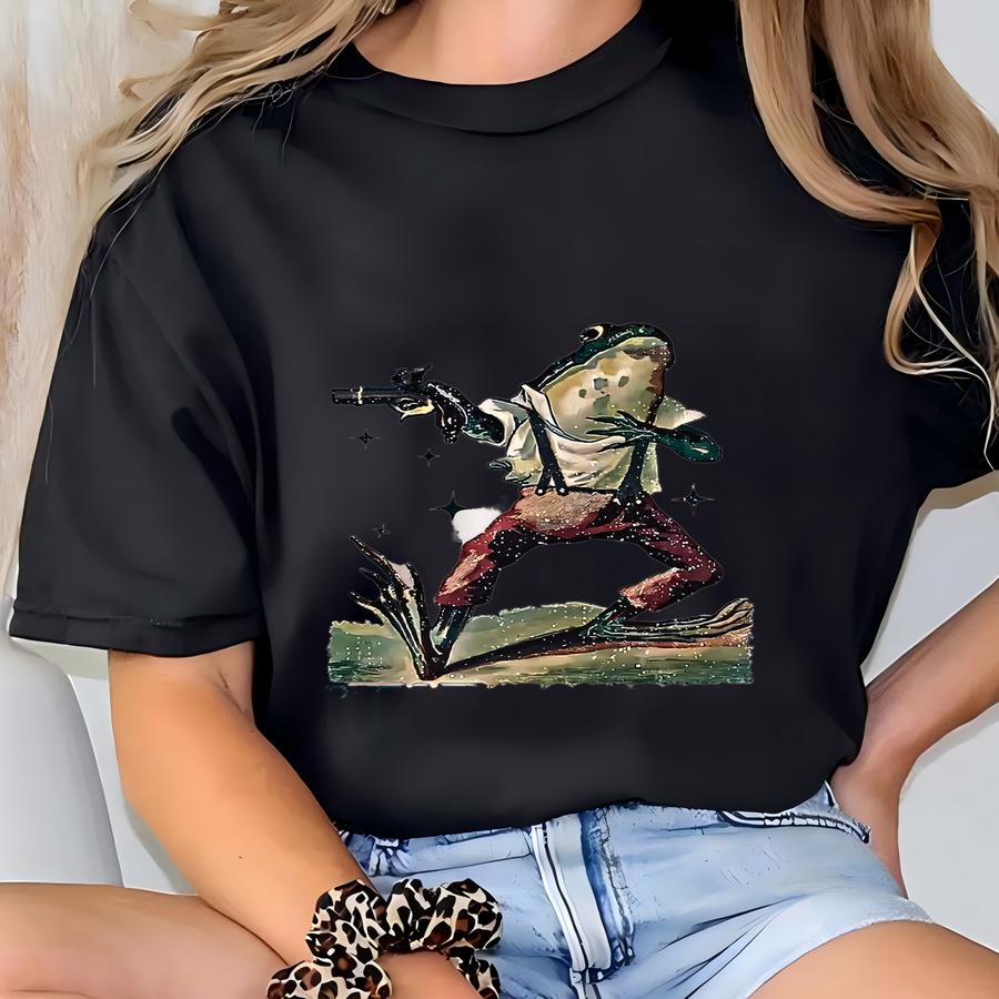 Strawberry Jams But My Glock Don't Hoodie , Funny Frog Hoodie, Funny Meme Shirt, Funny Frog Tee T-shirt