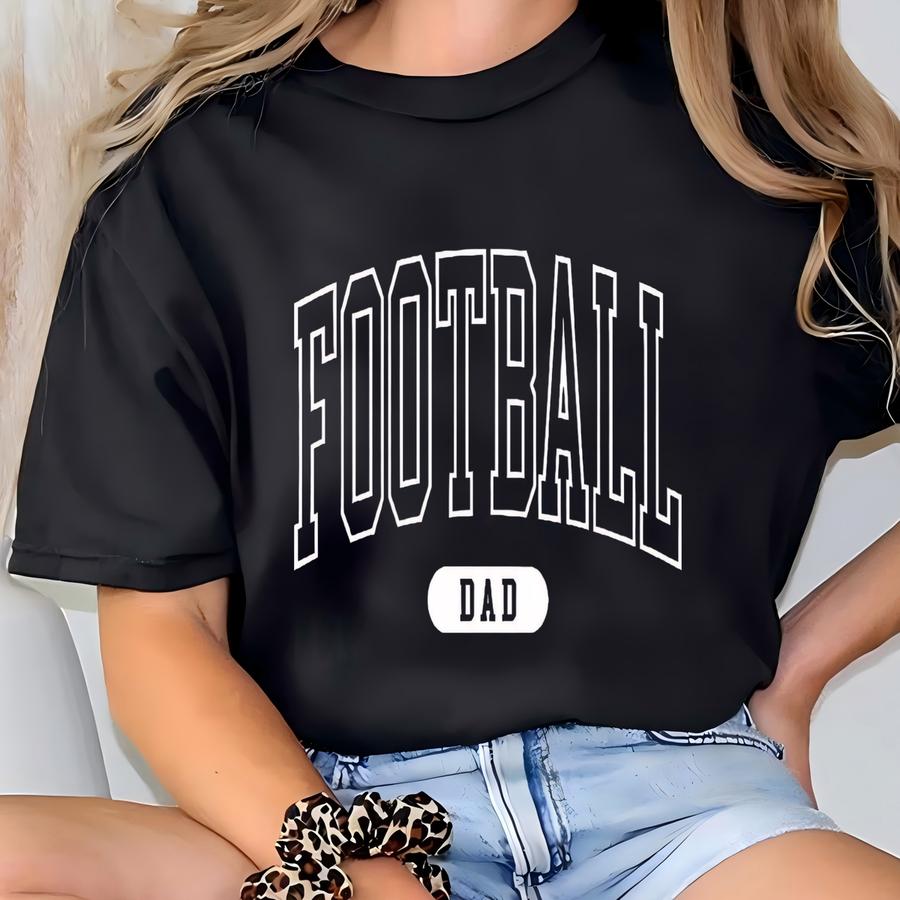 Football Dad Svg, Png, Jpg, Dxf, Eps, Arched Varsity Football Dad Sweatshirt Sublimation, Football Dad , Proud Football Dad T-shirt