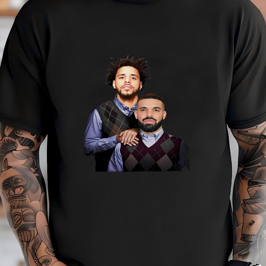 J Cole Drake Rapper Step Brothers Shirt Png, Custom Movie Shirt Png, Gifts For Women And Men, Step Brothers Movie Shirt Png. T-shirt