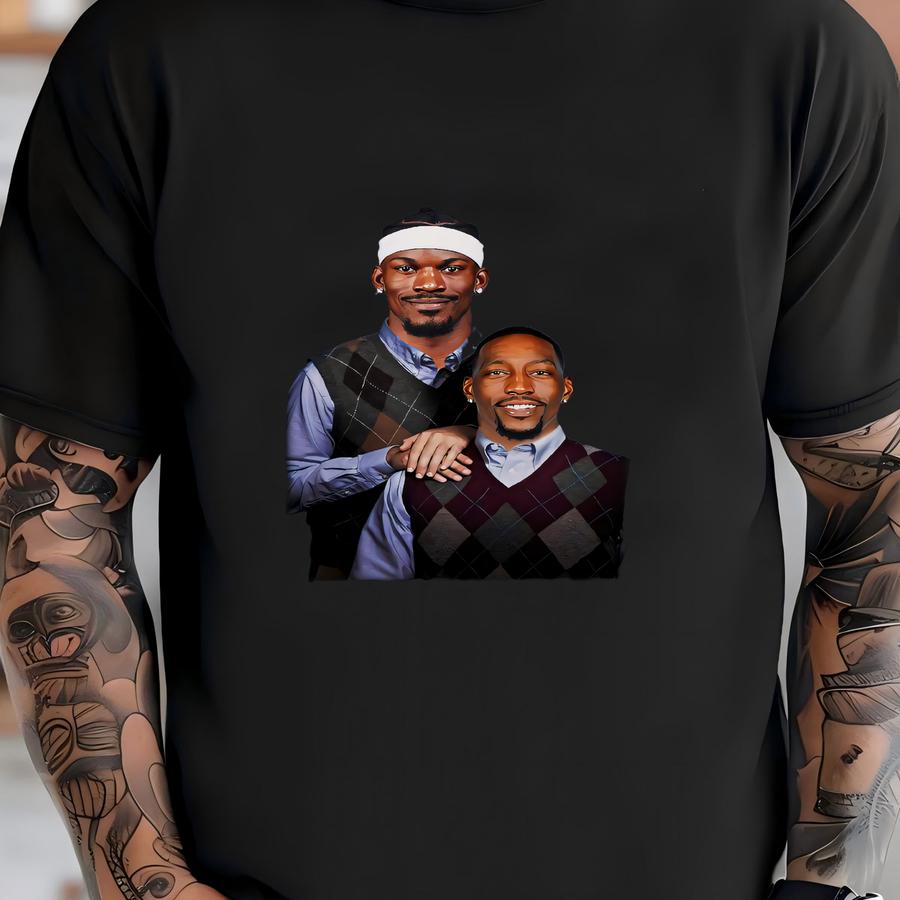 Jimmy Butler Bam Adebayo Step Brothers Shirt Png (digital Download) T-shirt