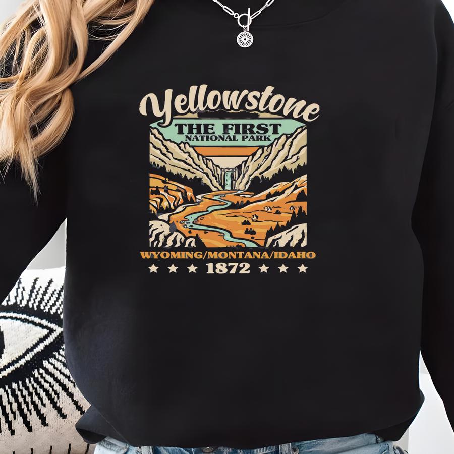 National Park Shirt, Wyoming/montana/idaho, T-shirt, Hoodie, Sweatshirt, Long Sve, Kids Tee, Nature Hiking Sweatshirt