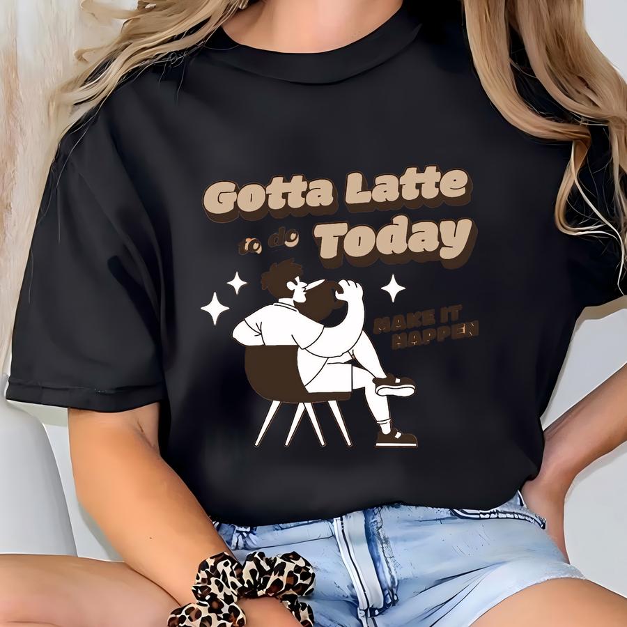 Coffee Lover Cork Ers, Set Of 4 Latte Er Gift, Retro Inspired Coffee Cartoon, Quirky Coffee Tumbler Ers, Funny Coffee Mascot T-shirt