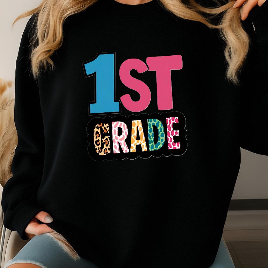 1st Grade Teacher Shirt: Teach Love Inspire Tee Sweatshirt