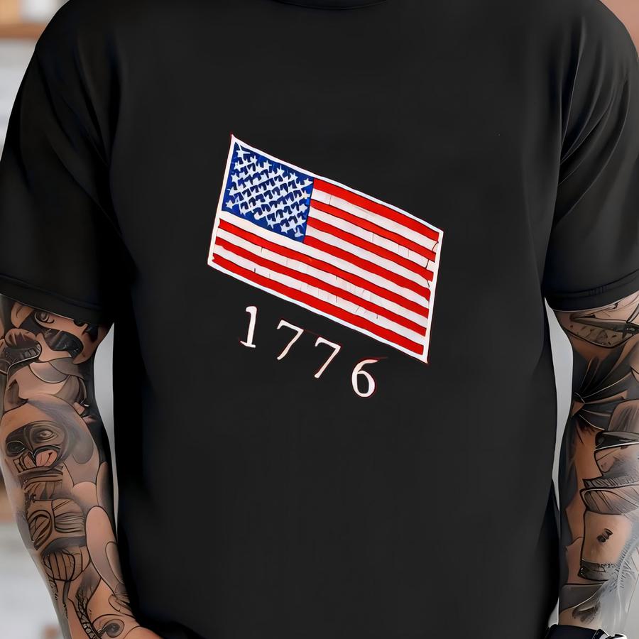 Usa Flag Hoodie: Patriotic 1776 Shirt T-shirt