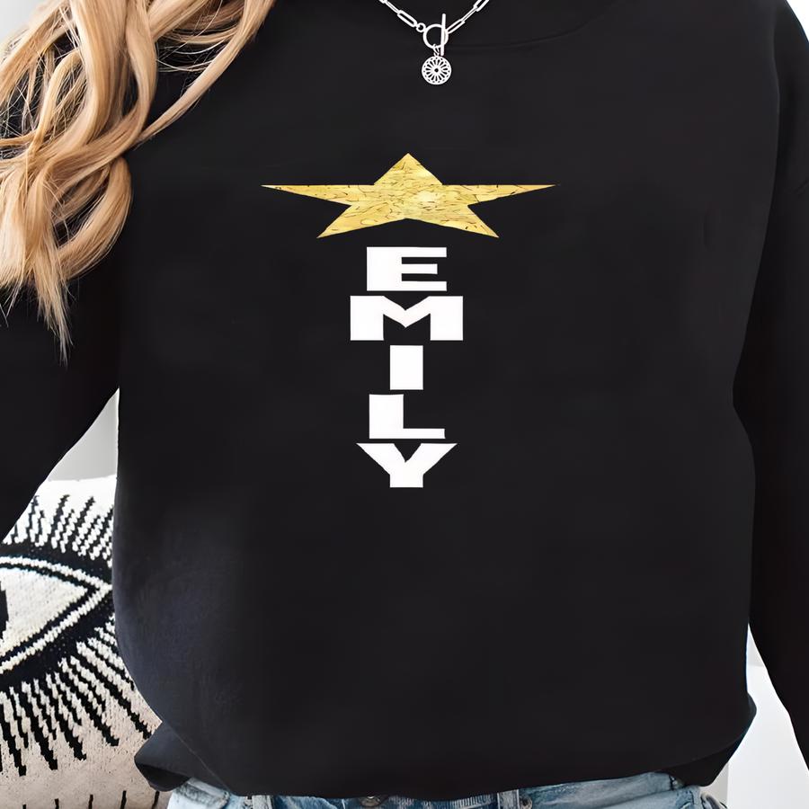 Glitter Dance Shirt,dance Star Shirt,dance Shirt,custom Name,dance Gift,dance Team Shirts,dance Tees,dance Shirt,with Star No Bow Sweatshirt