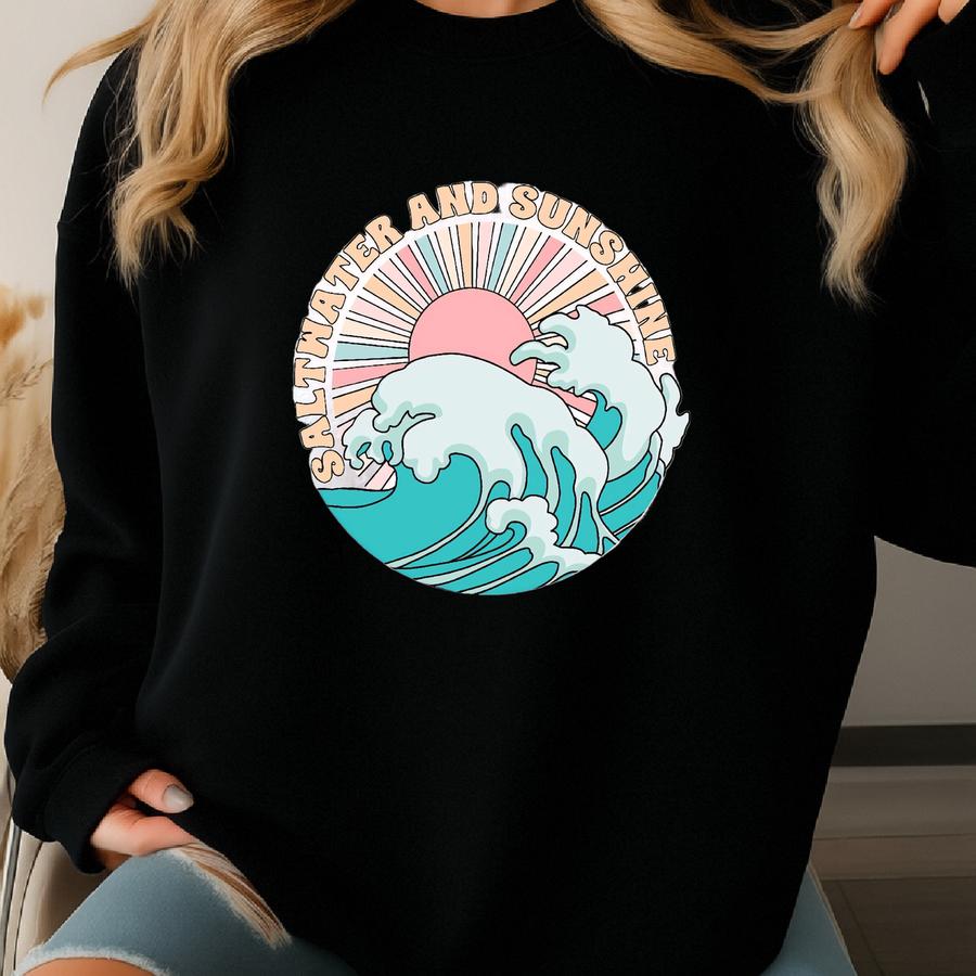Saltwater And Sunshine Casual Unisex T-shirt Sweatshirt