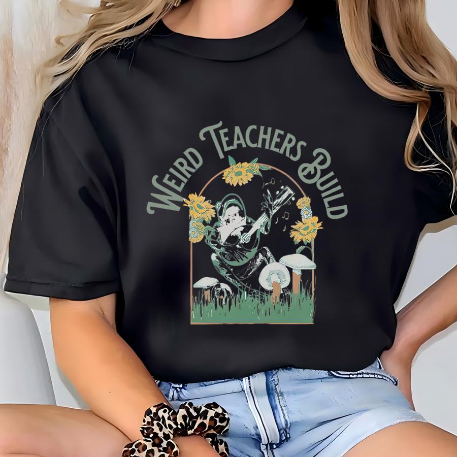 Weird Teachers Build Character Shirt, Teacher Shirt, Frog Teacher Shirt, Teacher Sweatshirt, School Shirt, Funny Teacher, Gift For Teacher T-shirt