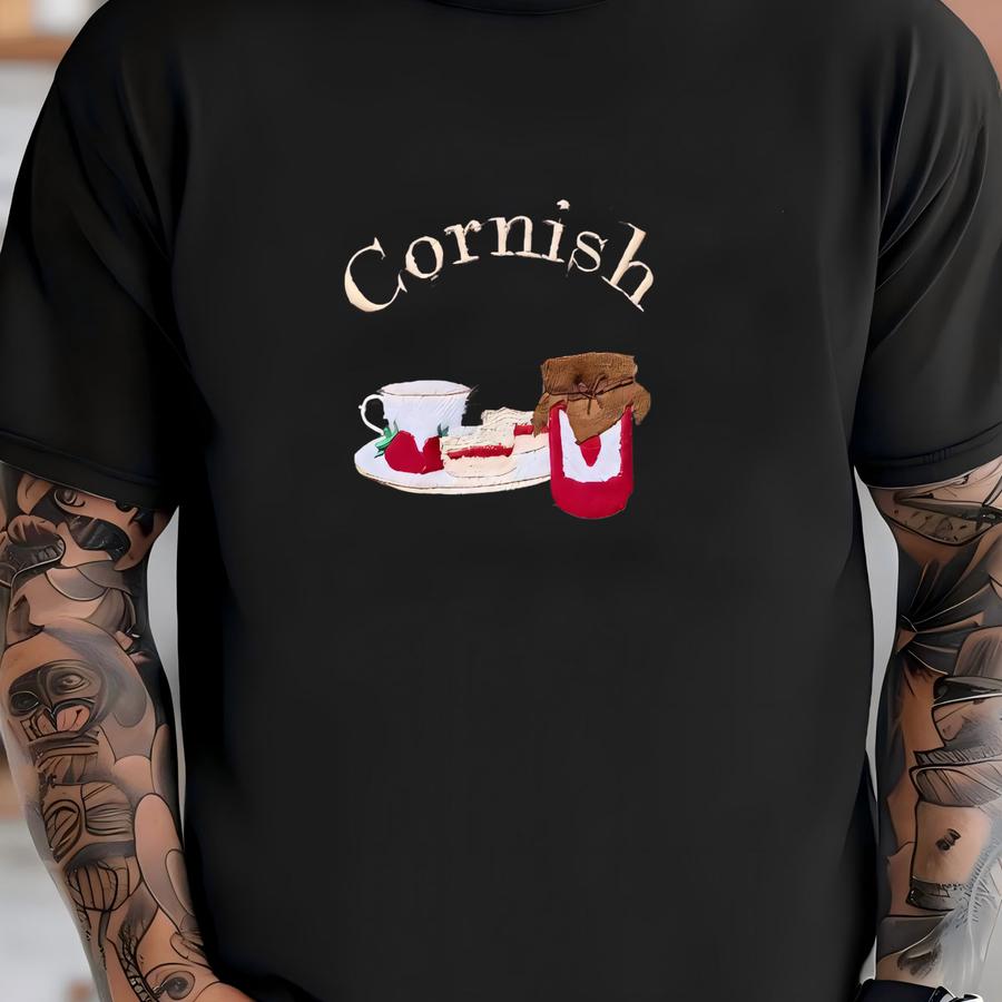 Cornish Cream Tea Sweatshirt , Cornwall, Holiday Gift, Afternoon Tea T-shirt