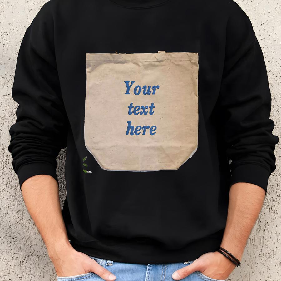 Custom Canvas Tee: Personalized Text Gift Sweatshirt