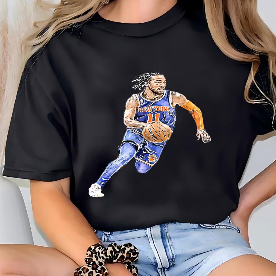 Jalen Brunson Poster New York Knicks Wall Art Print Basketball Sports Poster Canvas Print Framed Poster Basketball Poster Home Decor H32 T-shirt