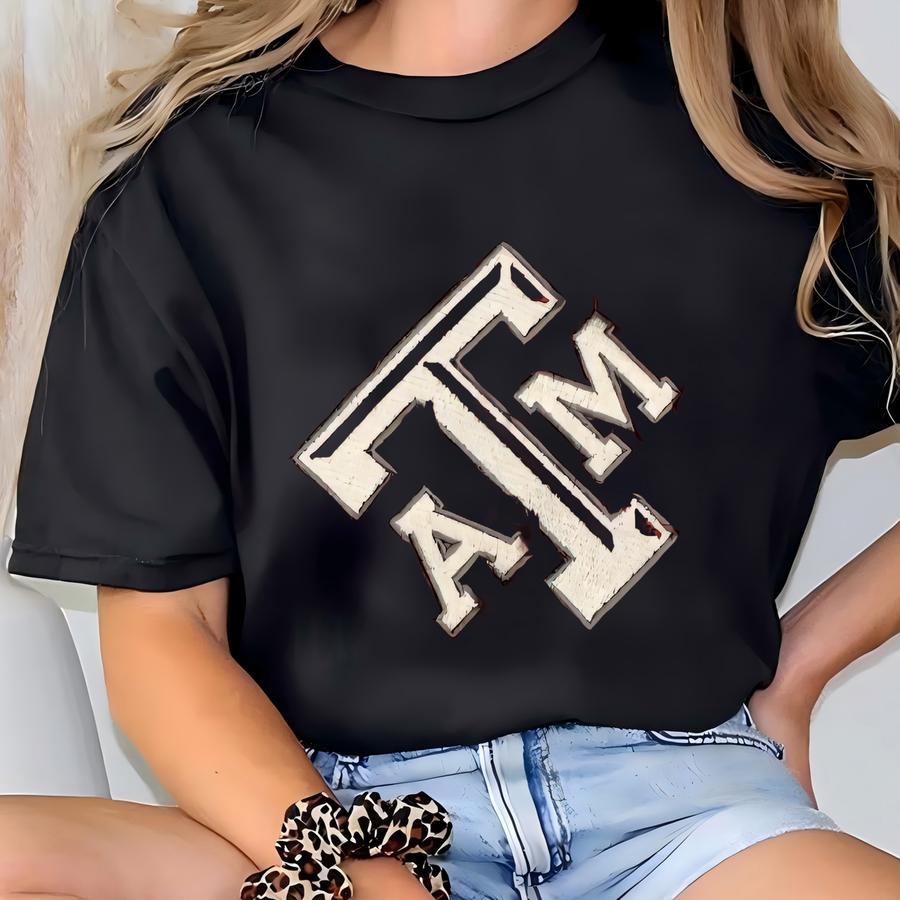Custom Personalized Licensed Texas Am Aggie Blanket Luxe Maroon On Grey Customized Designs T-shirt