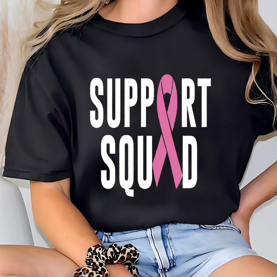 Support Breast Cancer Awareness Warrior Hoodie, Breast Cancer Awareness Tee, Pink Ribbon Shirt, Breast Cancer Awareness Tshirt T-shirt