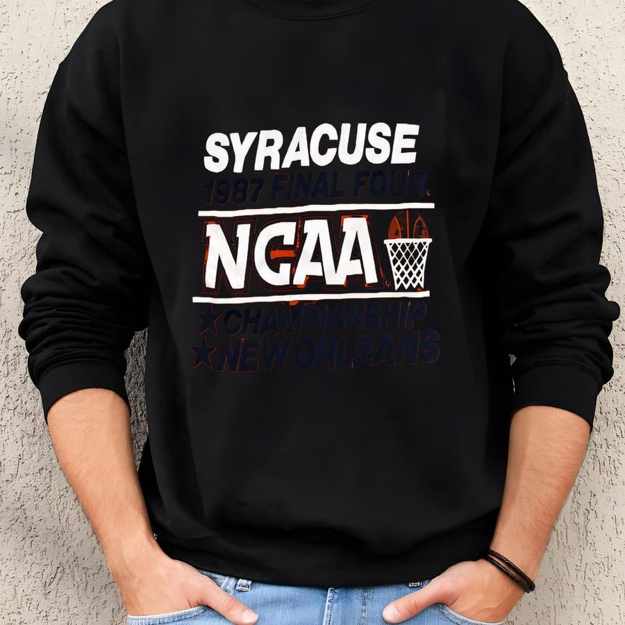 Vintage Syracuse 1987 Ncaa Final 4 Logo 7 Crewneck Sweatshirt Men’s Size Unknown Sweatshirt Vintage Syracuse 1987 Ncaa Final 4 Logo 7 Crewneck Sweatshirt Men’s Size Unknown Sweatshirt