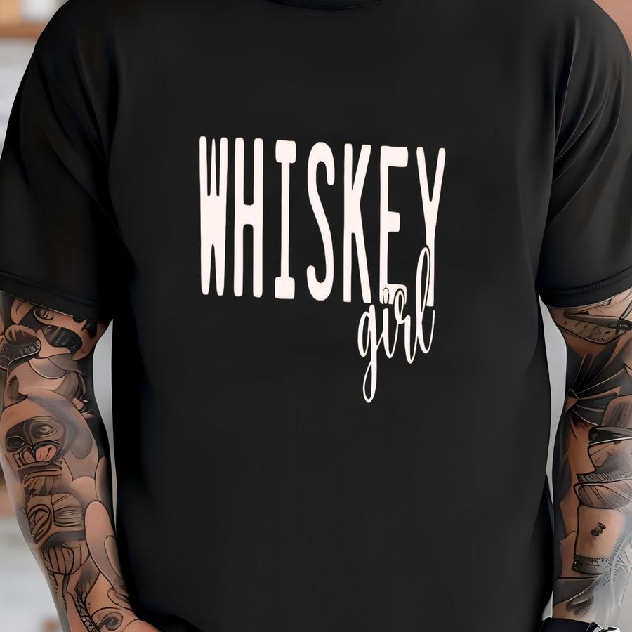 Whiskey Girl ® Sweatshirt Lightweight Crewneck Whiskey Lover Sweatshirt Premium Quality Soft Unisex Whiskey Sweatshirt T-shirt