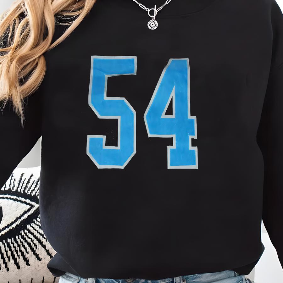 Chris Spielman #54 Sewn Stitched Custom Jersey Black Detroit All Adult Sizes Sweatshirt