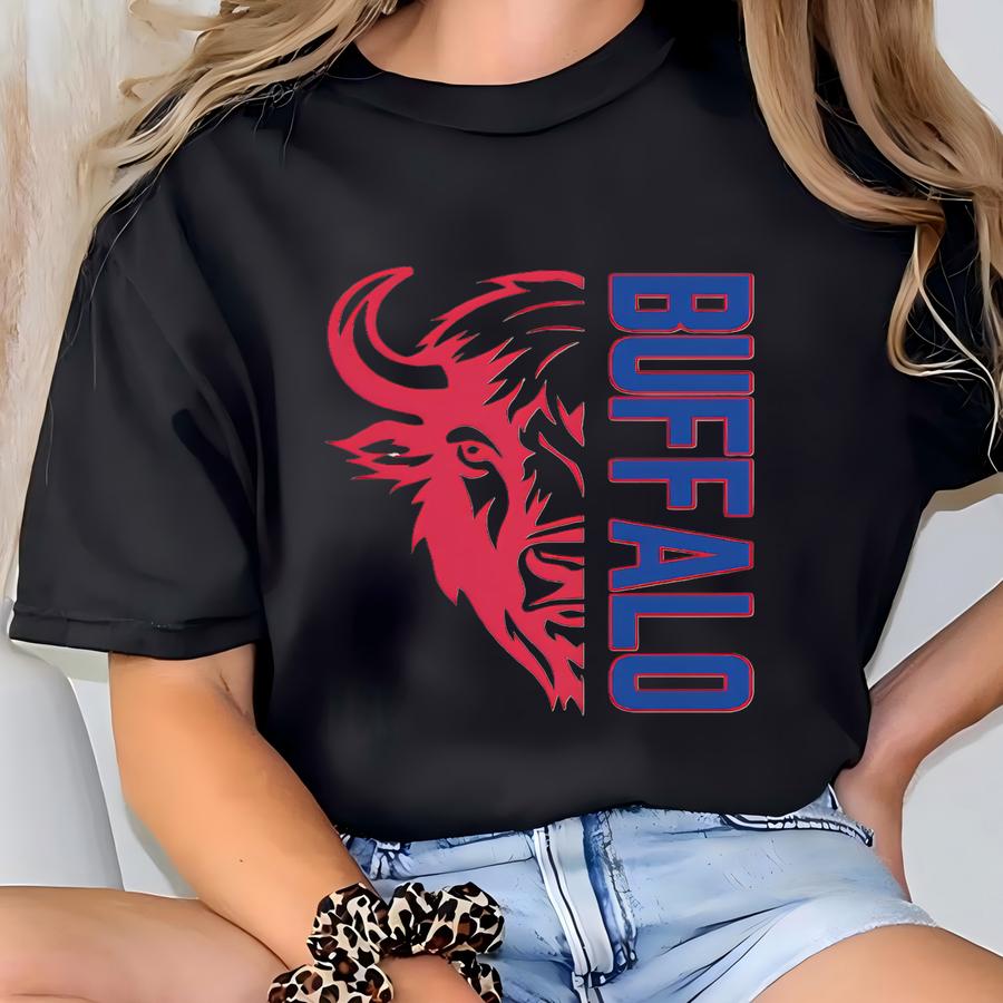 Buffalo Football Shirt, Bills Football Shirt, Buffalo Football Apparel, Buffalo Sports Apparel, Retro Bills Football Gift, Bills Fan Apparel T-shirt