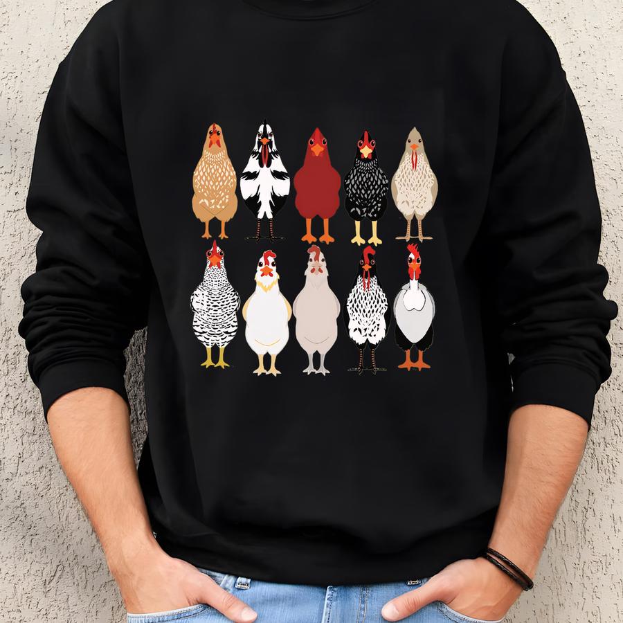 Chicken Sweatshirt - Funny Chicken Lover Gift - Farmer Hoodie - Chicken Mom Sweatshirt Or Hoodie - Poultry Hoodie - Chicken Mom Gift Sweatshirt