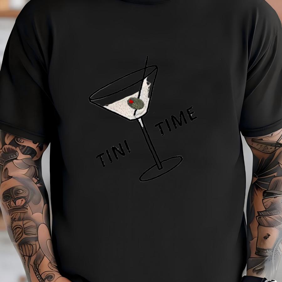 Martini Sweatshirt: Tini Time Social Club Sweater T-shirt