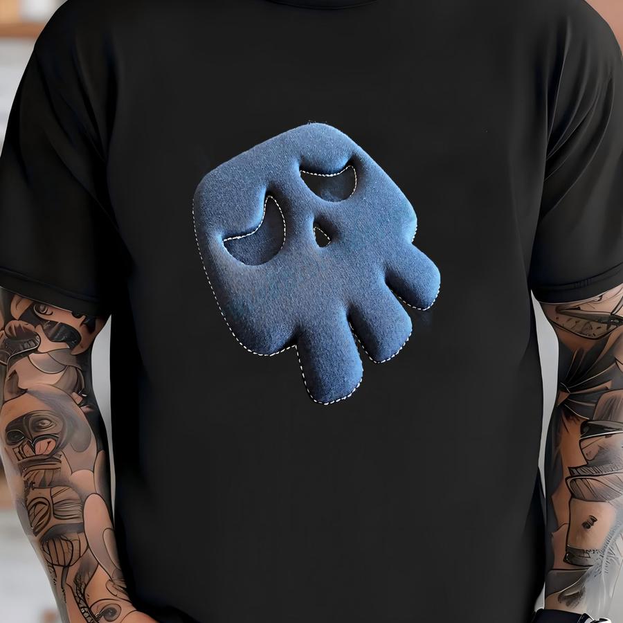 Embossed Skull 3d Puff Y - Embossed Sad Skeleton Y - Embossed Sweatshirt - 3d Puff Y - Reverse Puff Halloween T-shirt