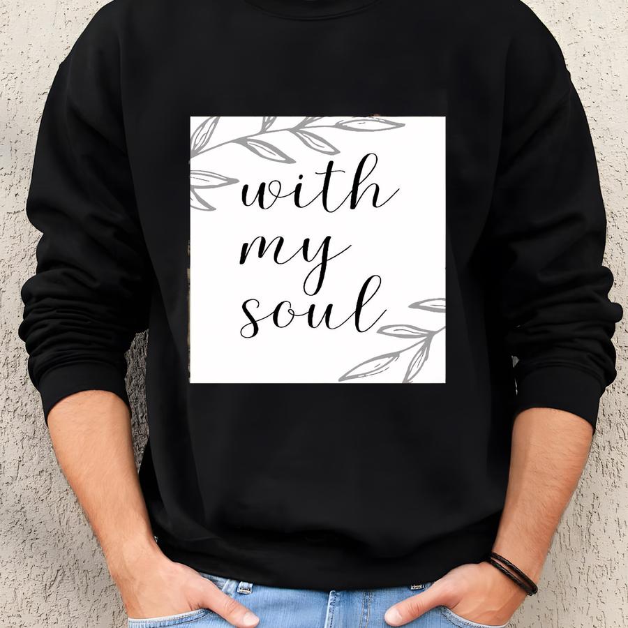 It Is Well With My Soul, Christian Wall Art, Printable Wall Art, Bible Verse Decor, Spiritual Gift, Instant Download, Printable Sweatshirt