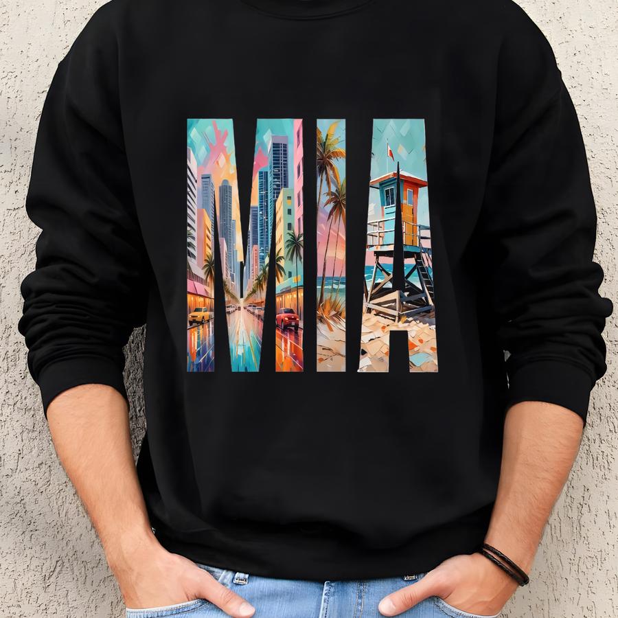 Mia Tee, Mia T-shirt, Miami Shirt, Miami Beach Shirt, Miami T-shirt, Miami Tee, Miami Shirt, Miami Beach T-shirt, Love Miami, Miami Gift Sweatshirt