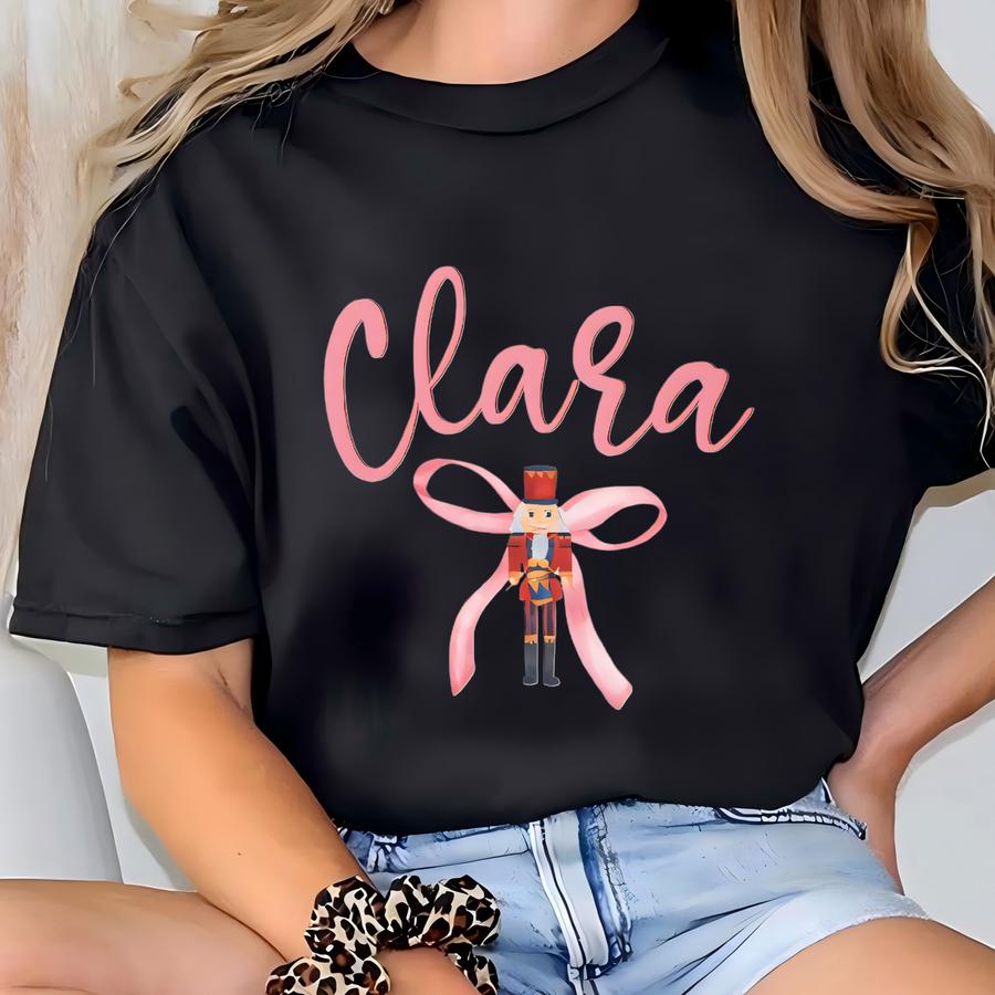 Clara Nutcracker Sweatshirt, Coquette-style Ballet Crewneck, Nutcracker Ballet Shirt, Gift For Ballerina, Ballet Dancer Sweatshirt For Clara T-shirt
