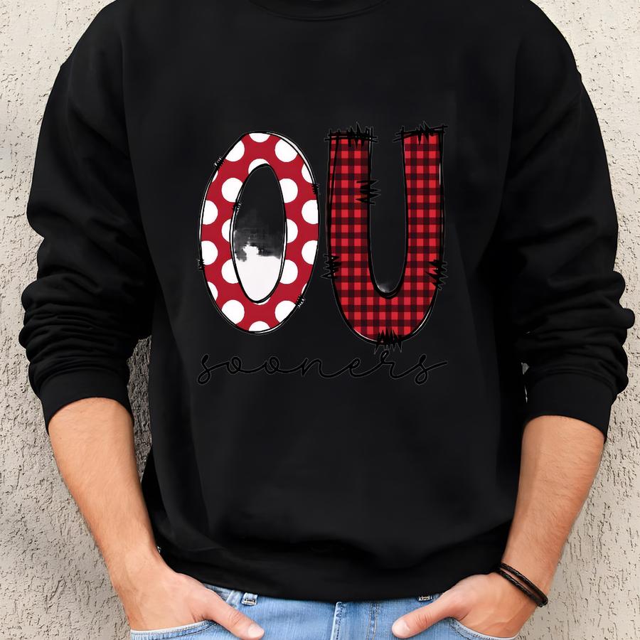 Ou Sooners - Oklahoma University - Football Sports T-shirt - Sooners - Okie - Football Shirt - Fun Doodle Style Shirt Sweatshirt