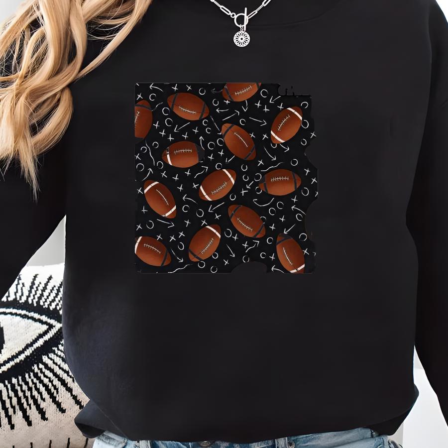 Footballs 100% Cotton Fabrics For Quilting! 5 Styles Sweatshirt