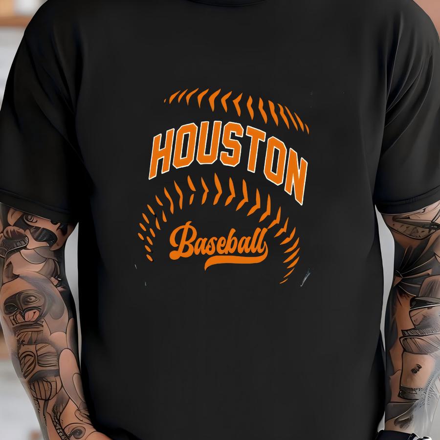 Houston Baseball Minimalist Style Vintage Comfort Color Pepper Unisex Tshirt, Houston Baseball Gameday Retro 90s Tee, Houston Sports Tshirt T-shirt
