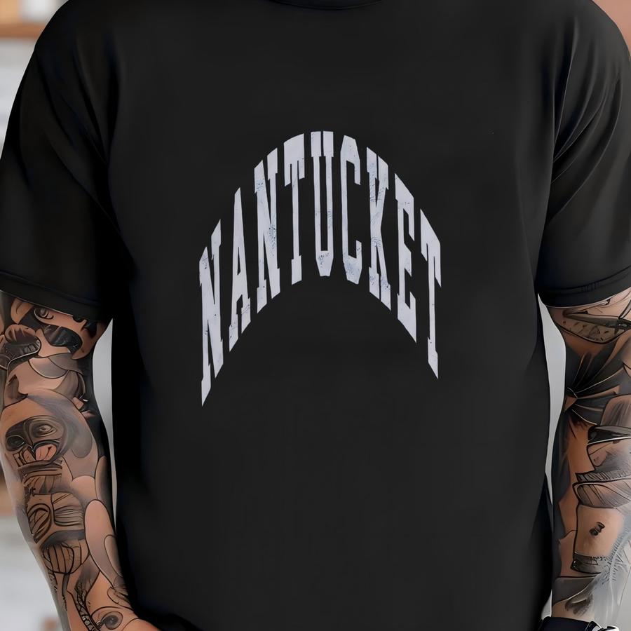 Nantucket Comfort Colors Tee Nantucket Island Mass Vintage Coastal Preppy Old Money Aesthetic Minimal Oversized Beach Cover Ocean Tshirt Shirt