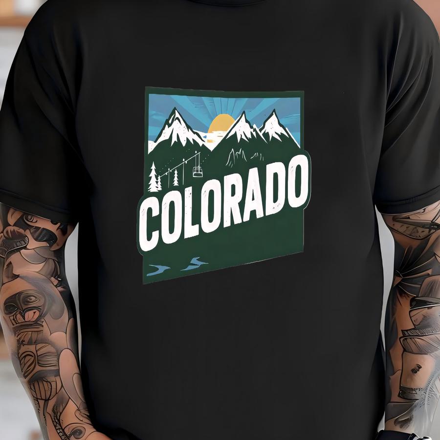 Vintage Colorado T Shirt, Retro Colorado Lover Gift Tshirt, Rocky Mountains Tee, Colorado Mountain Sweater, Colorado State Camp Lover Gifts T-shirt