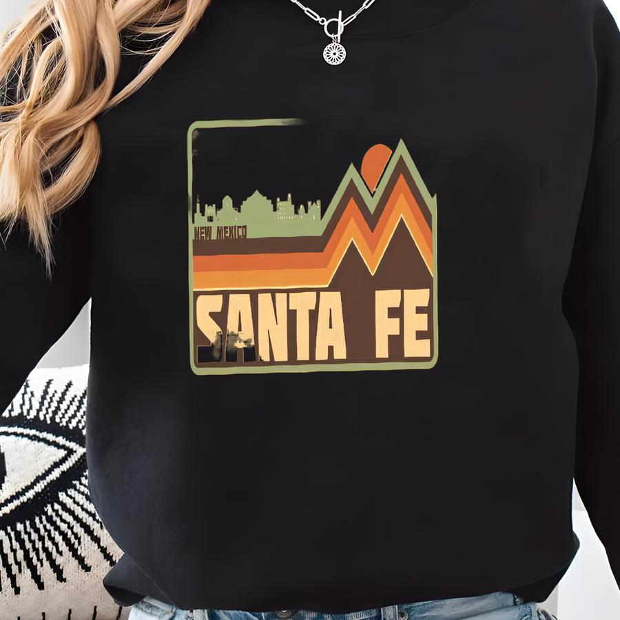 Santa Fe Retro T-shirt: New Mexico Vintage Souvenir Tee Sweatshirt