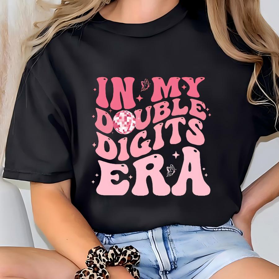 Double Digits Era Shirt: 10th Birthday Girl Party Tee T-shirt