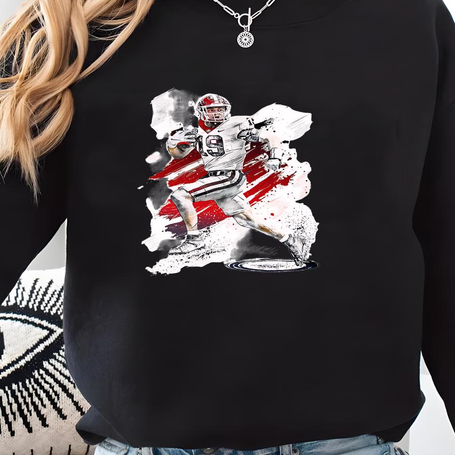 Brock Bowers Poster Georgia Bulldogs Wall Art Print Football Player Sports Canvas Canvas Print Football Poster Home Decor H114 Sweatshirt