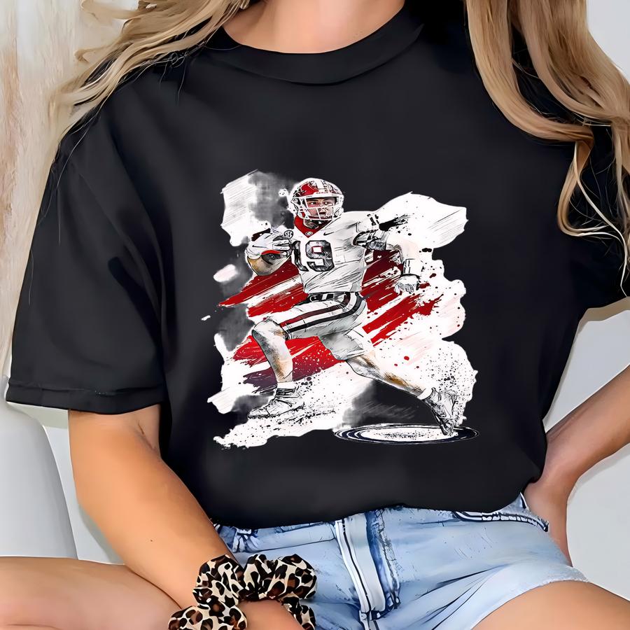 Brock Bowers Poster Georgia Bulldogs Wall Art Print Football Player Sports Canvas Canvas Print Football Poster Home Decor H114 T-shirt