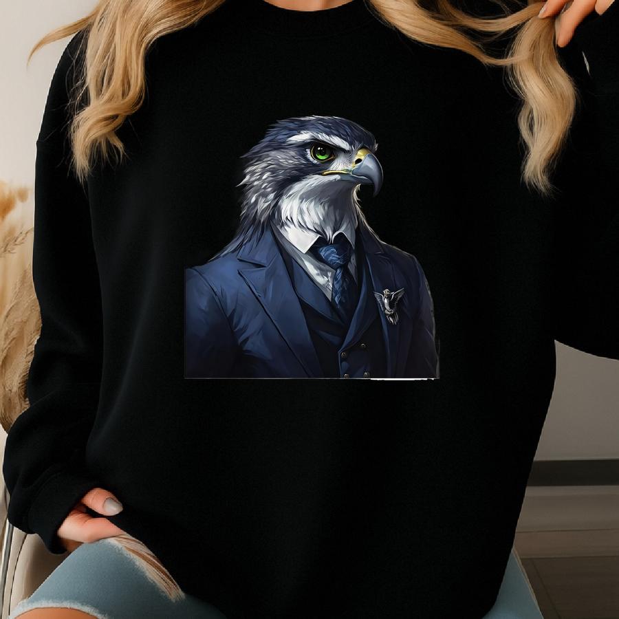 Seahaek Mascot Portrait, Wildlife Enthusiast, Seattle Football, Matte Vertical Posters Sweatshirt