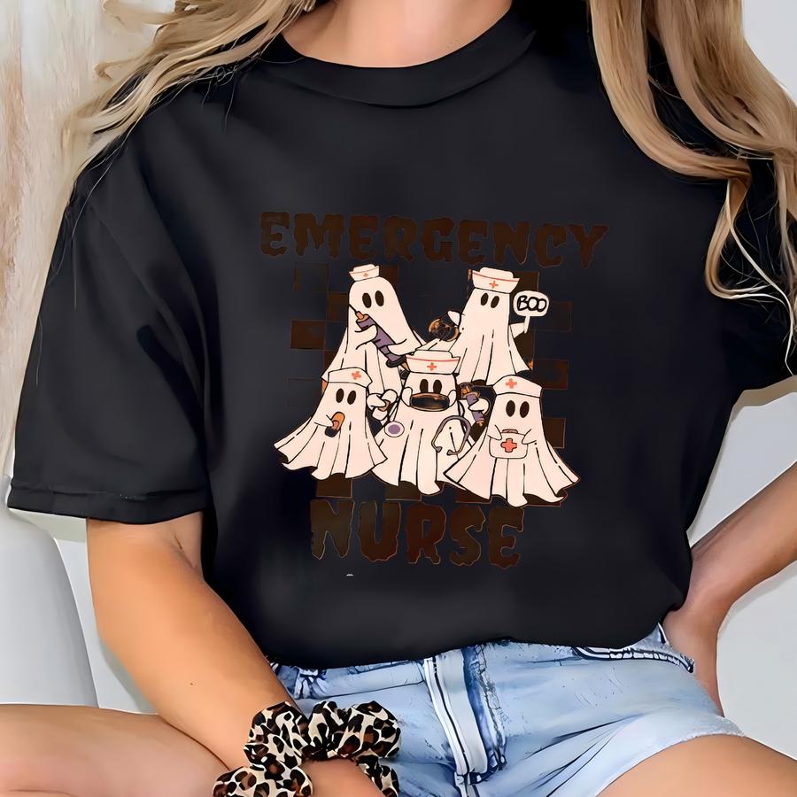 Er Nurse Halloween Shirt, Halloween Nurse Hoodie, Emergency Department Halloween Shirt, Emergency Nurse Shirt, Er Halloween Gift For Nurse T-shirt