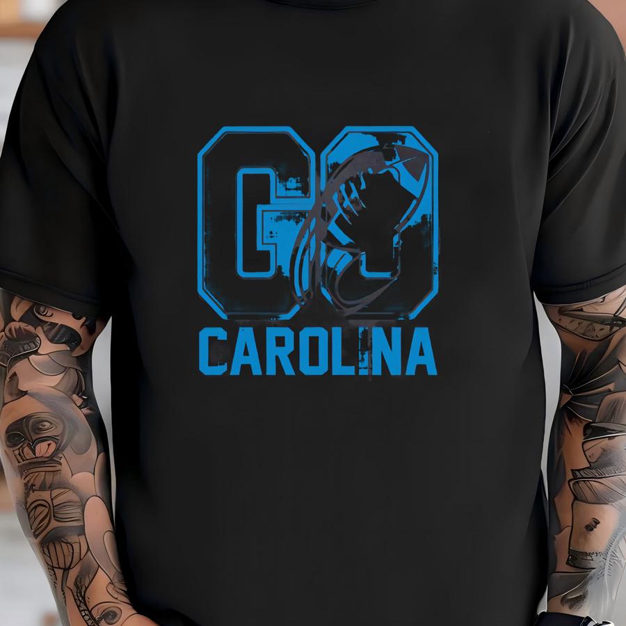 Go Carolina Football Vintage Comfort Color Tshirt, Carolina Football Team Shirt, American Football Gameday Shirt, Sports Tshirt, For Her T-shirt
